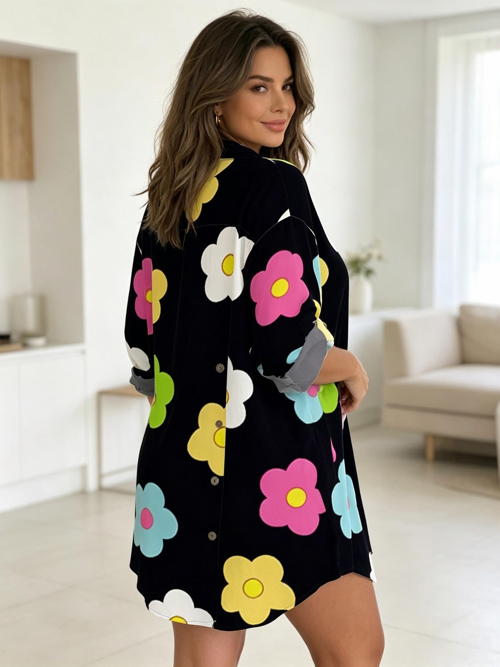 ชุดเดรสลายดอกไม้สำหรับผู้หญิงไ - Romper Floral Print บทวิจารณ์และราคา