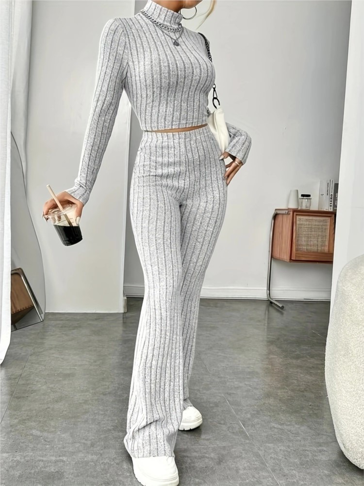 ชุดเซ็ตไหมพรมเข้ารูป 2 ชิ้นสำห - Crop Top Crochet บทวิจารณ์และราคา