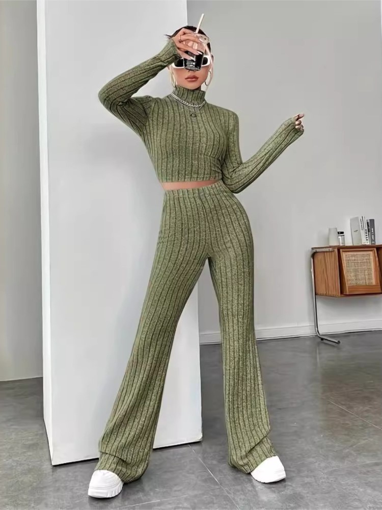 ชุดเซ็ตไหมพรมเข้ารูป 2 ชิ้นสำห - Crop Top Crochet บทวิจารณ์และราคา