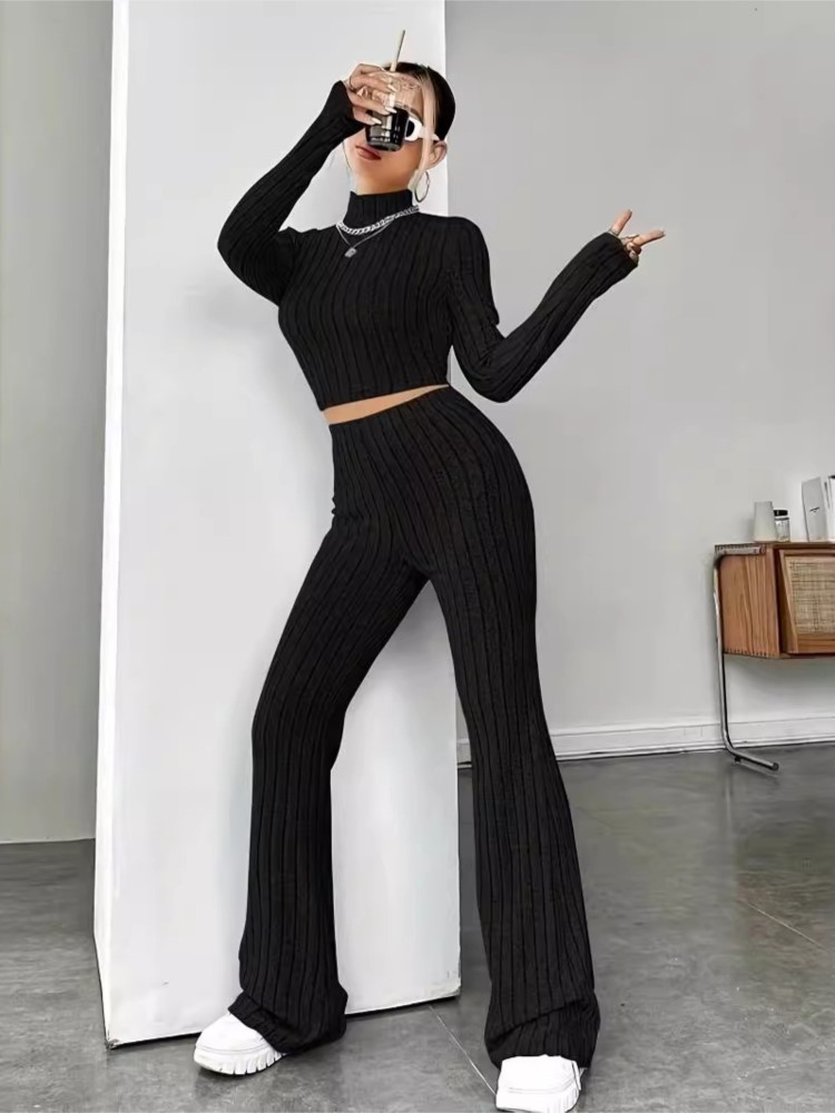 ชุดเซ็ตไหมพรมเข้ารูป 2 ชิ้นสำห - Crop Top Crochet บทวิจารณ์และราคา