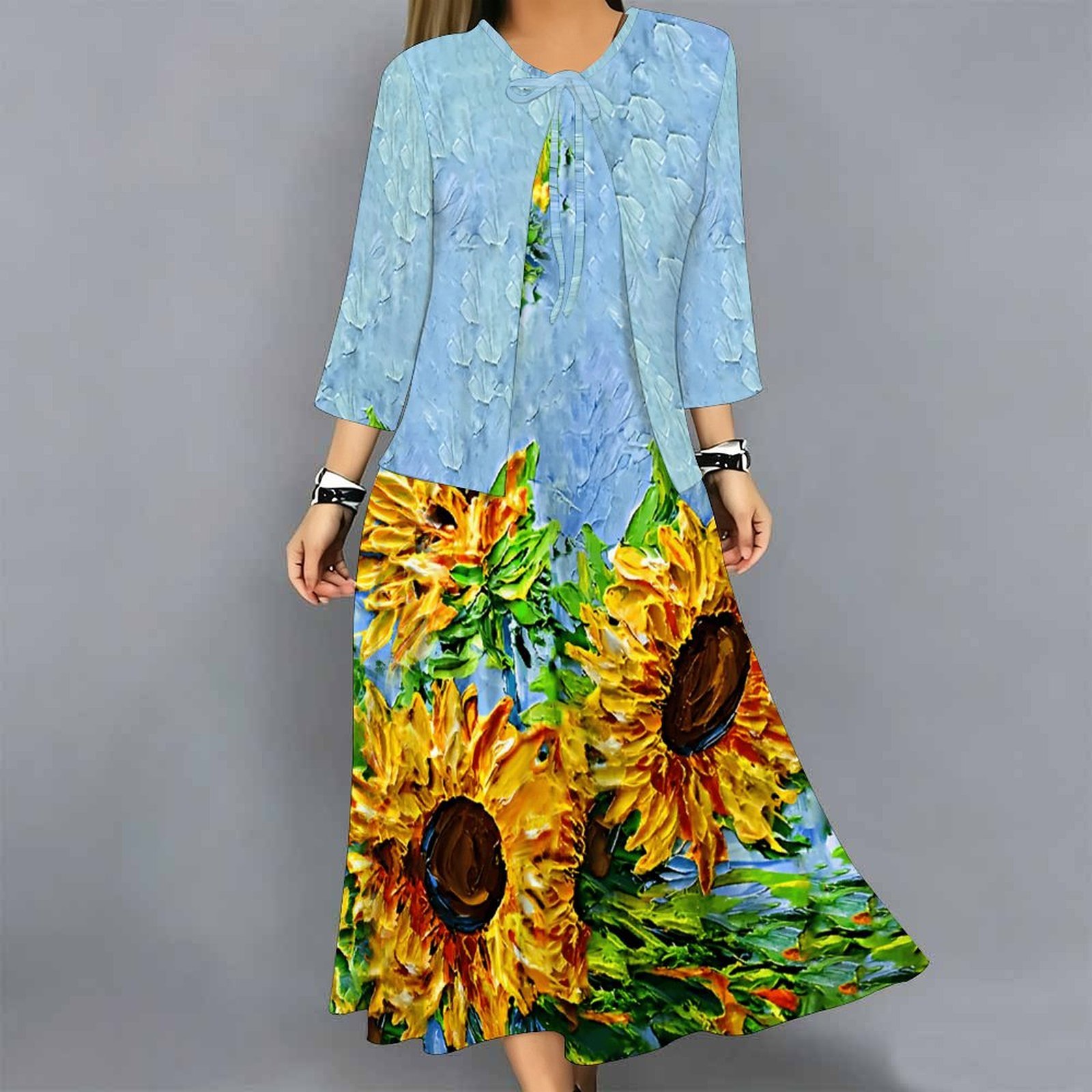 ชุดเดรสผู้หญิง 2 ชิ้น ลายพิมพ์ - Midi Skirt Floral บทวิจารณ์และราคา