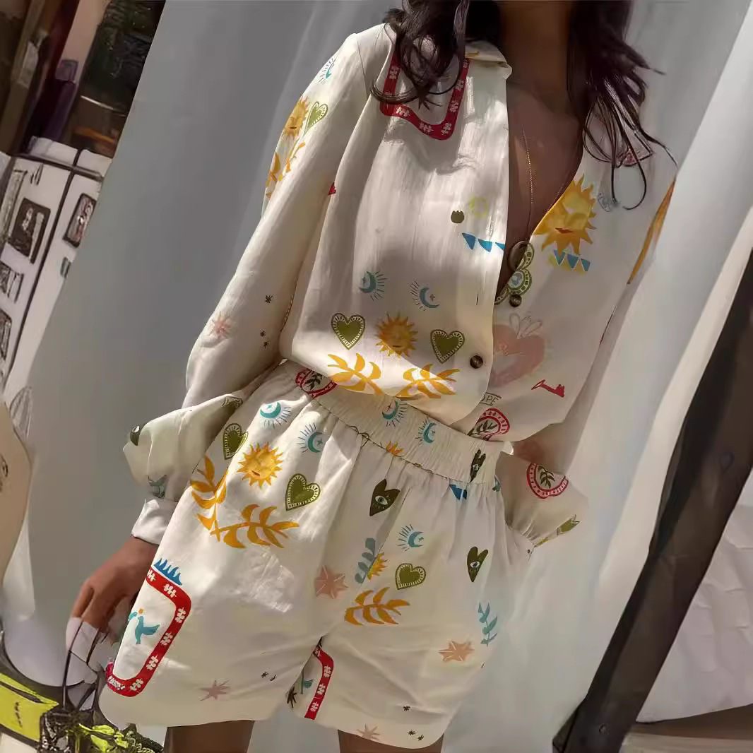 ชุดลำลองผู้หญิง 2 ชิ้น เอวยางย - Romper Floral Print บทวิจารณ์และราคา
