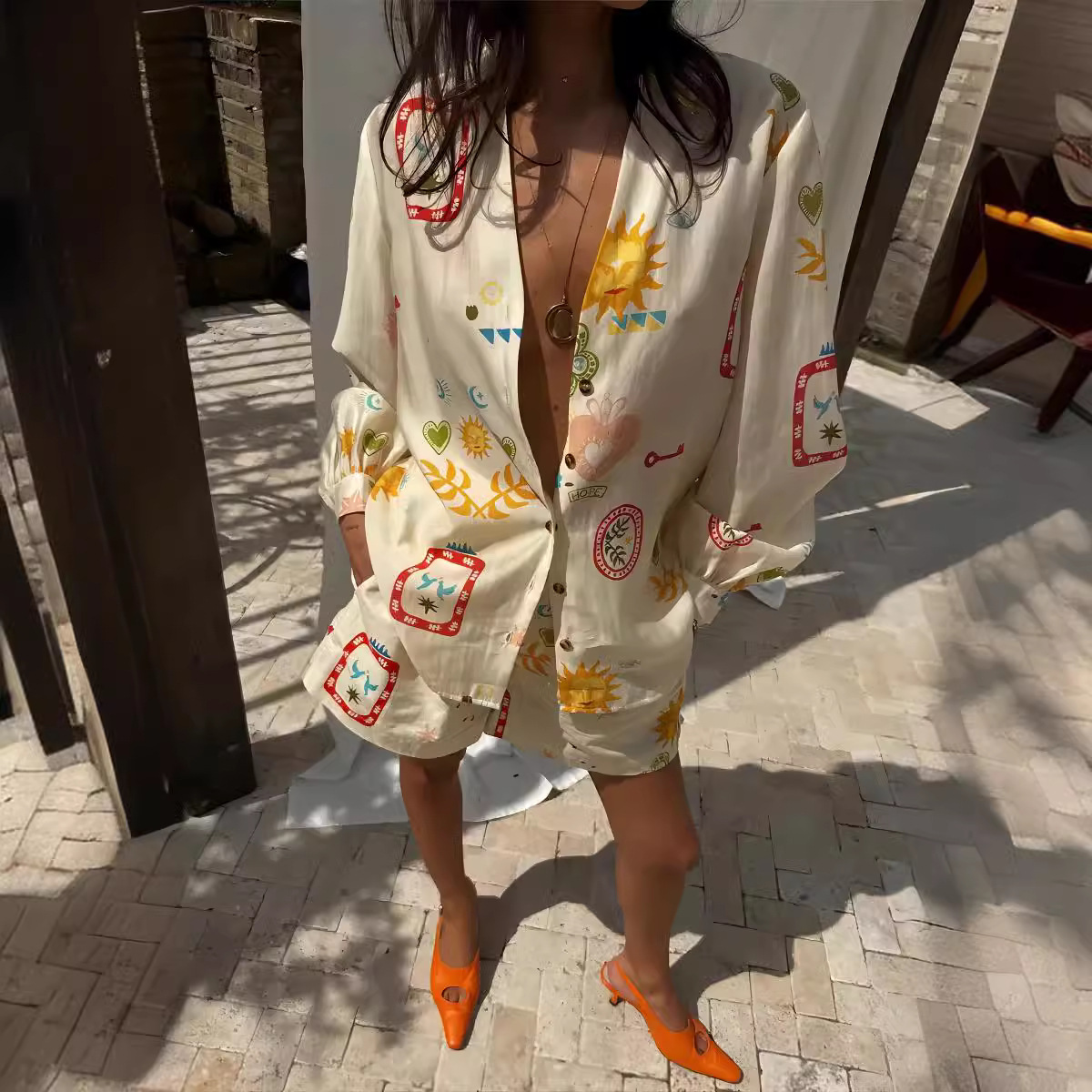 ชุดลำลองผู้หญิง 2 ชิ้น เอวยางย - Romper Floral Print บทวิจารณ์และราคา