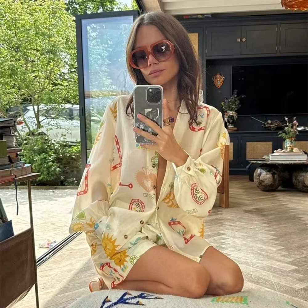 ชุดลำลองผู้หญิง 2 ชิ้น เอวยางย - Romper Floral Print บทวิจารณ์และราคา