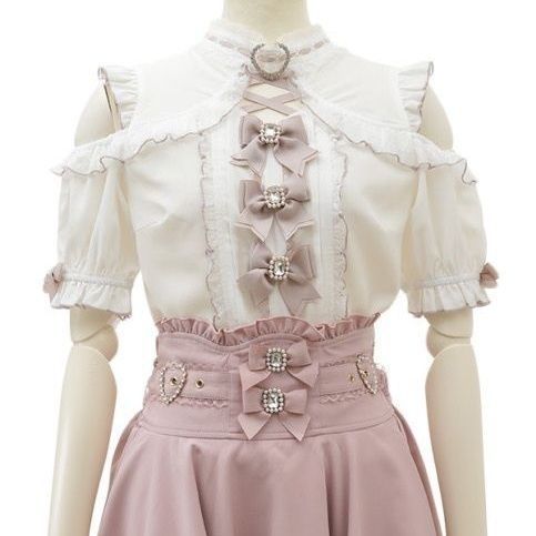หวานน่ารักสาวเสื้อแขนสั้นสไตล์ - Blouse Off Shoulder บทวิจารณ์และราคา