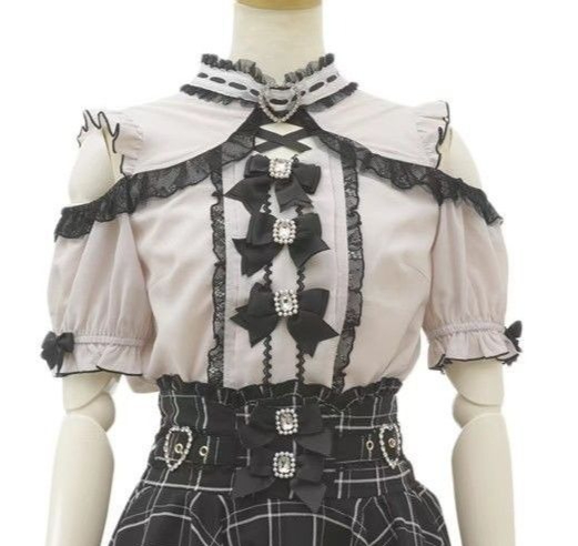 หวานน่ารักสาวเสื้อแขนสั้นสไตล์ - Blouse Off Shoulder บทวิจารณ์และราคา