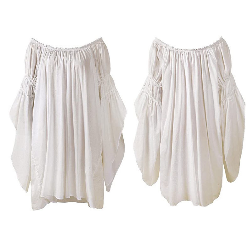 เสื้อสไตล์วินเทจยุคกลางเรอเนซอ - Blouse Off Shoulder บทวิจารณ์และราคา