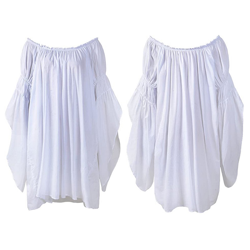 เสื้อสไตล์วินเทจยุคกลางเรอเนซอ - Blouse Off Shoulder บทวิจารณ์และราคา