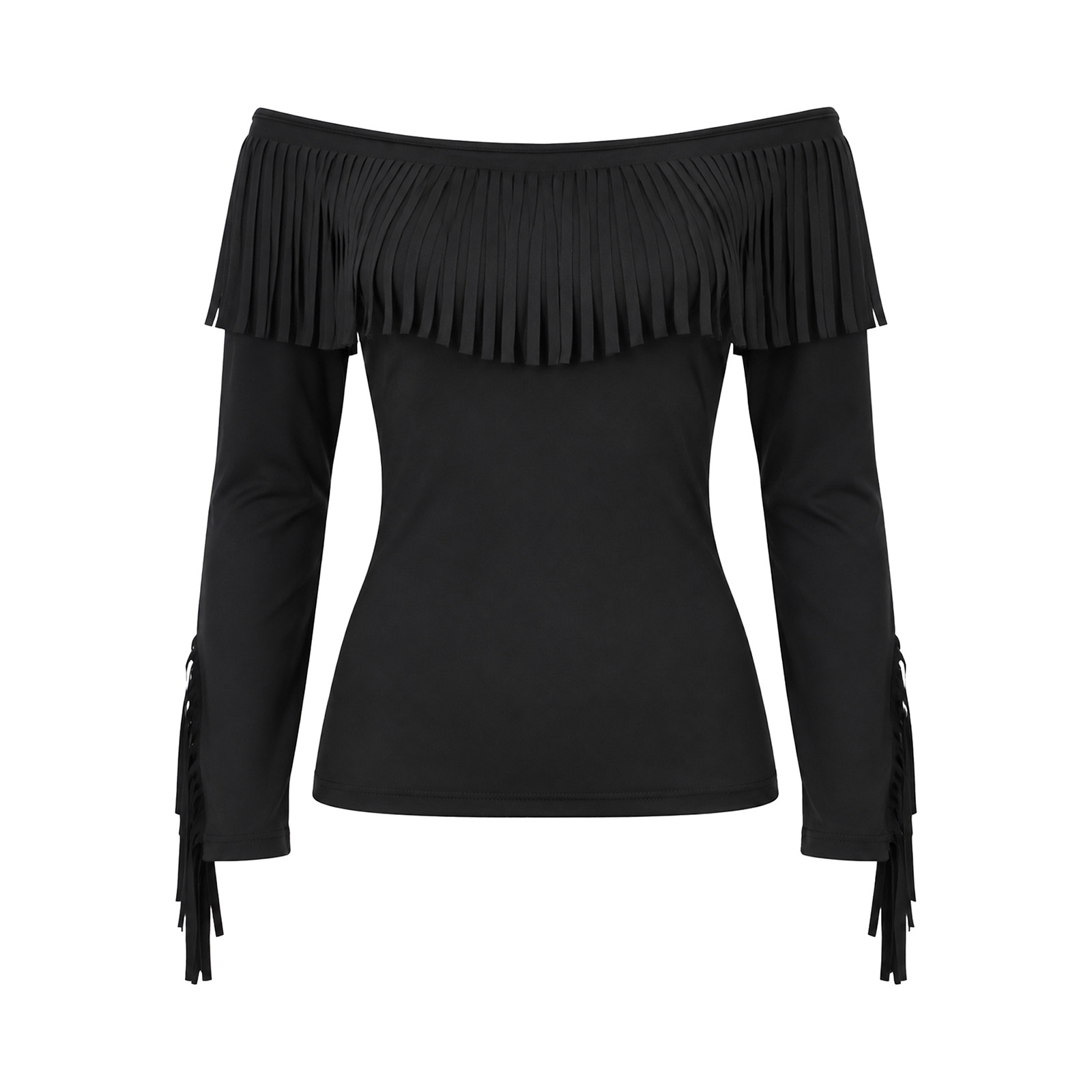 เสื้อเบลาส์เปิดไหล่แขนยาวแต่งพ - Blouse Off Shoulder บทวิจารณ์และราคา