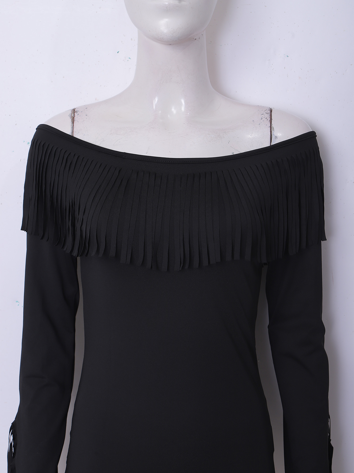 เสื้อเบลาส์เปิดไหล่แขนยาวแต่งพ - Blouse Off Shoulder บทวิจารณ์และราคา