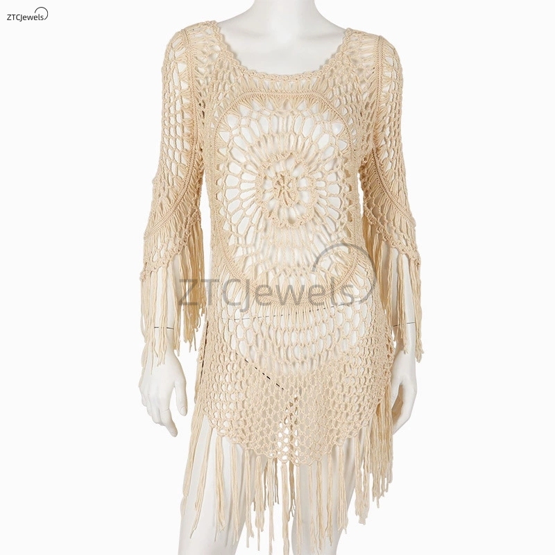 สตรีฤดูร้อนโครเชต์บิกินี่ COVE - Cover Up Kaftan บทวิจารณ์และราคา