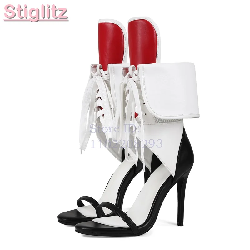 รองเท้าส้นสูงแบบกลาดิเอเตอร์สี - Sandal Strappy Heeled บทวิจารณ์และราคา