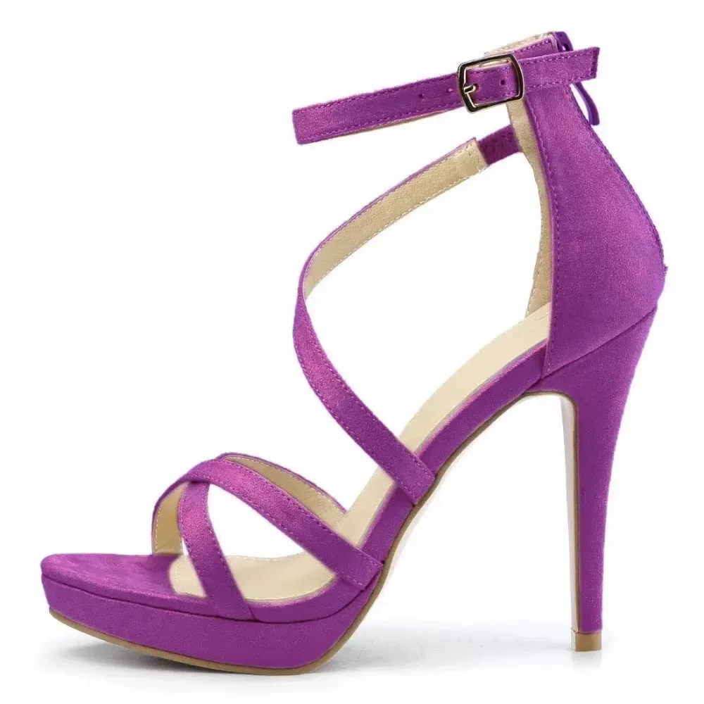 รองเท้าส้นสูงผู้หญิงแบบเปิดนิ้ - Sandal Strappy Heeled บทวิจารณ์และราคา