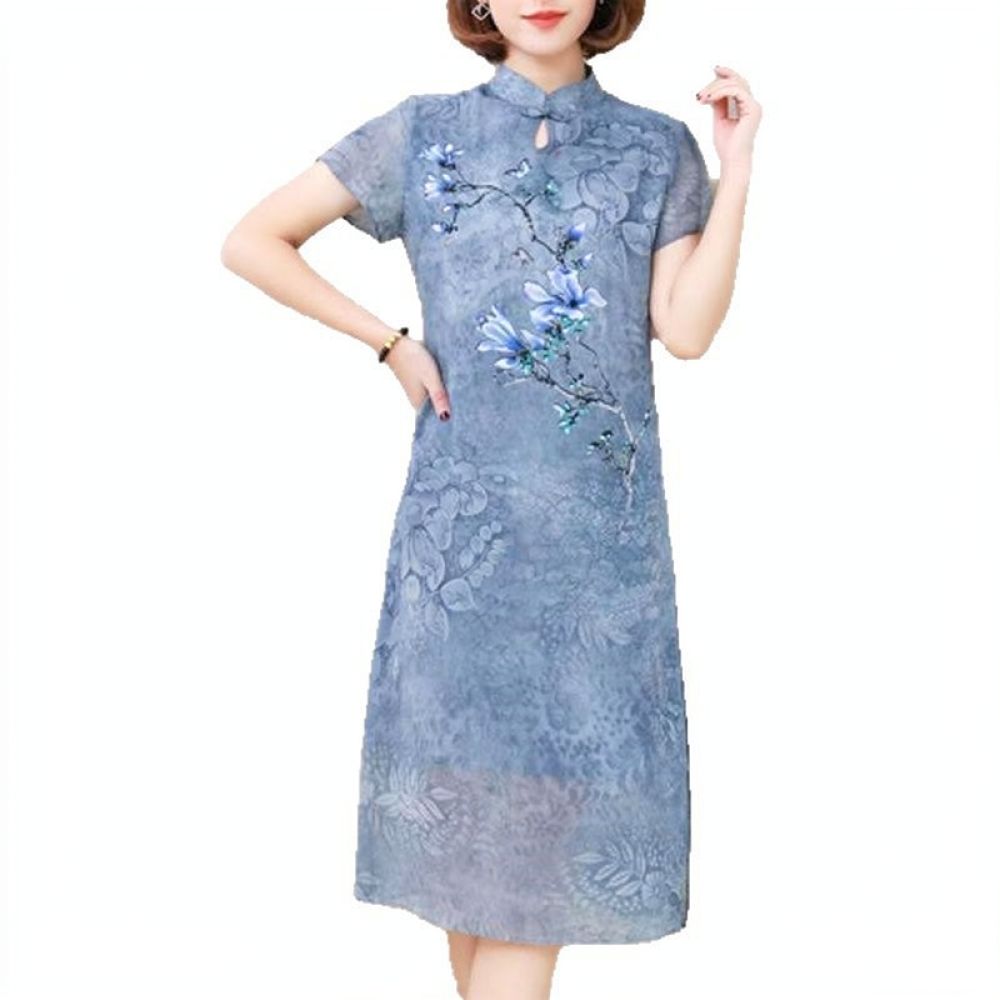 ชุดเดรสชีฟองลายดอกไม้สำหรับฤดู - Midi Skirt Floral บทวิจารณ์และราคา