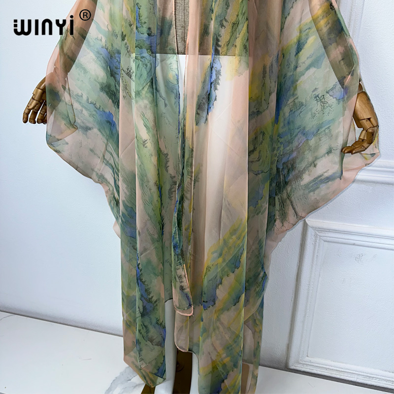 2023 WINYI ยุโรป ชุดกิโมโนผู้ห - Cover Up Kaftan บทวิจารณ์และราคา