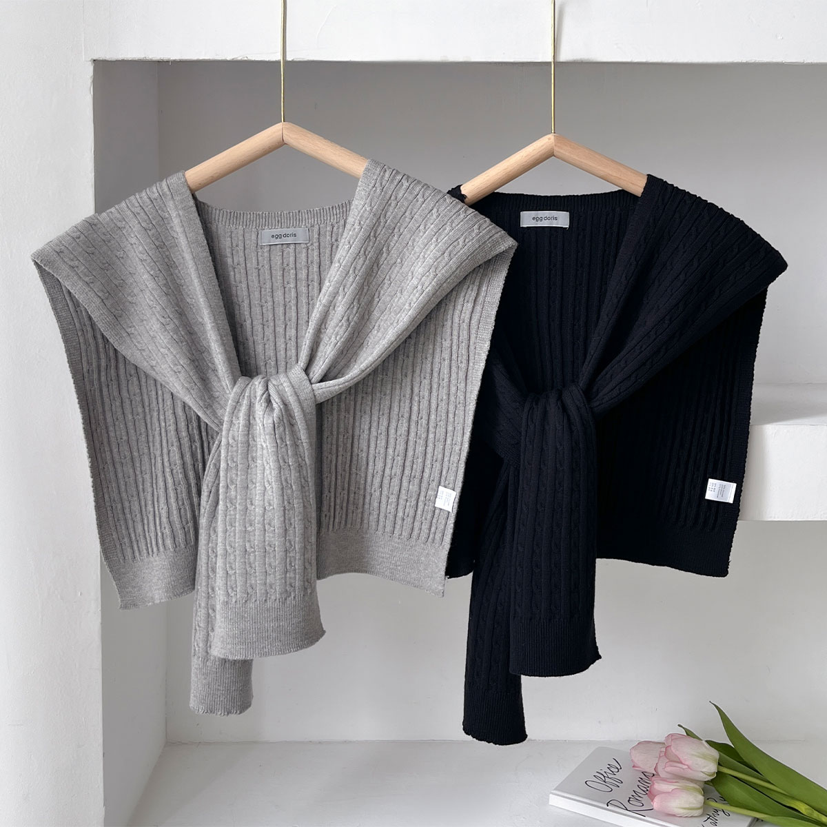 ใหม่เกาหลีฤดูใบไม้ร่วงถักผ้าคล - Blouse Off Shoulder บทวิจารณ์และราคา