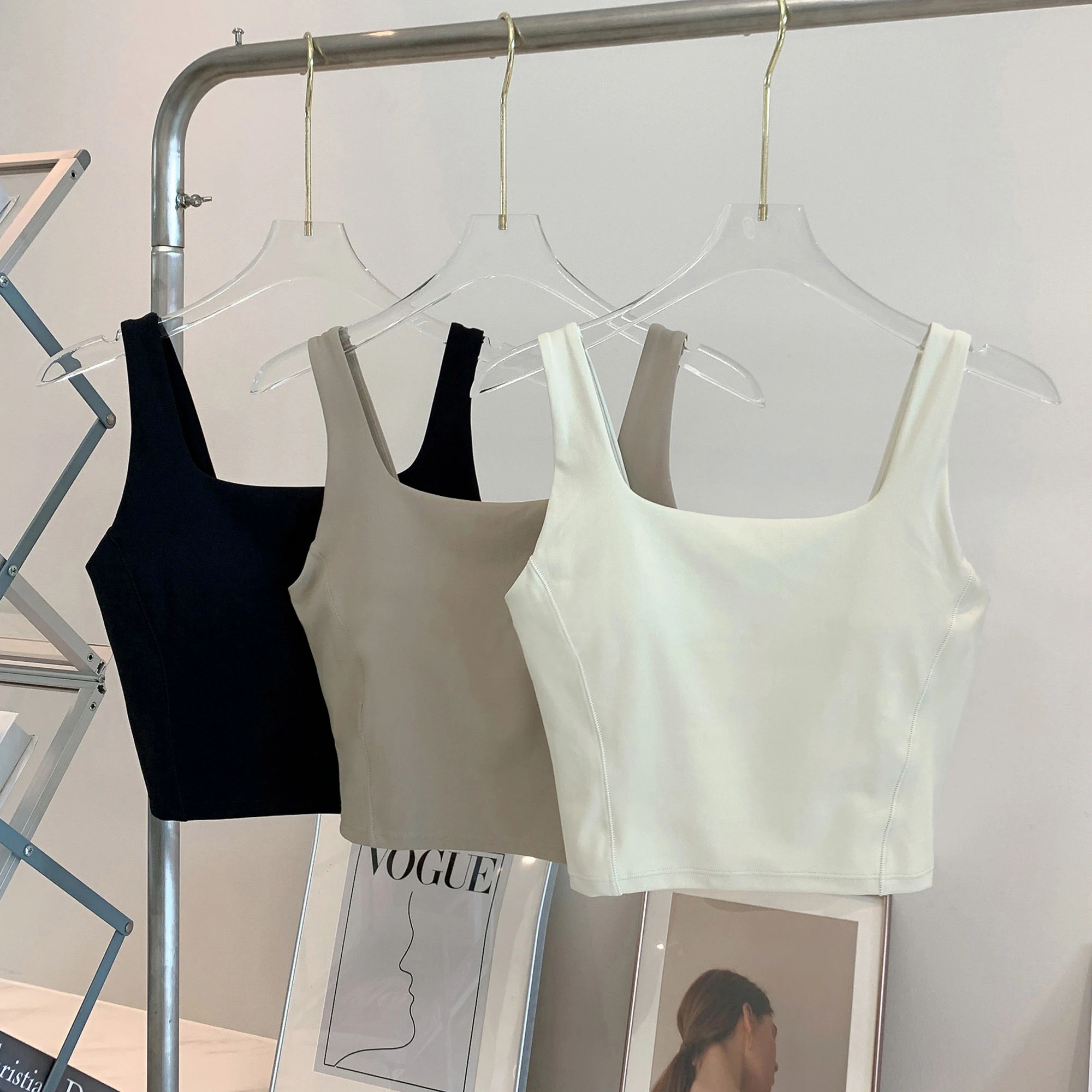 เสื้อชั้นในโยคะผู้หญิงแบบยืดหย - Crop Top Crochet บทวิจารณ์และราคา