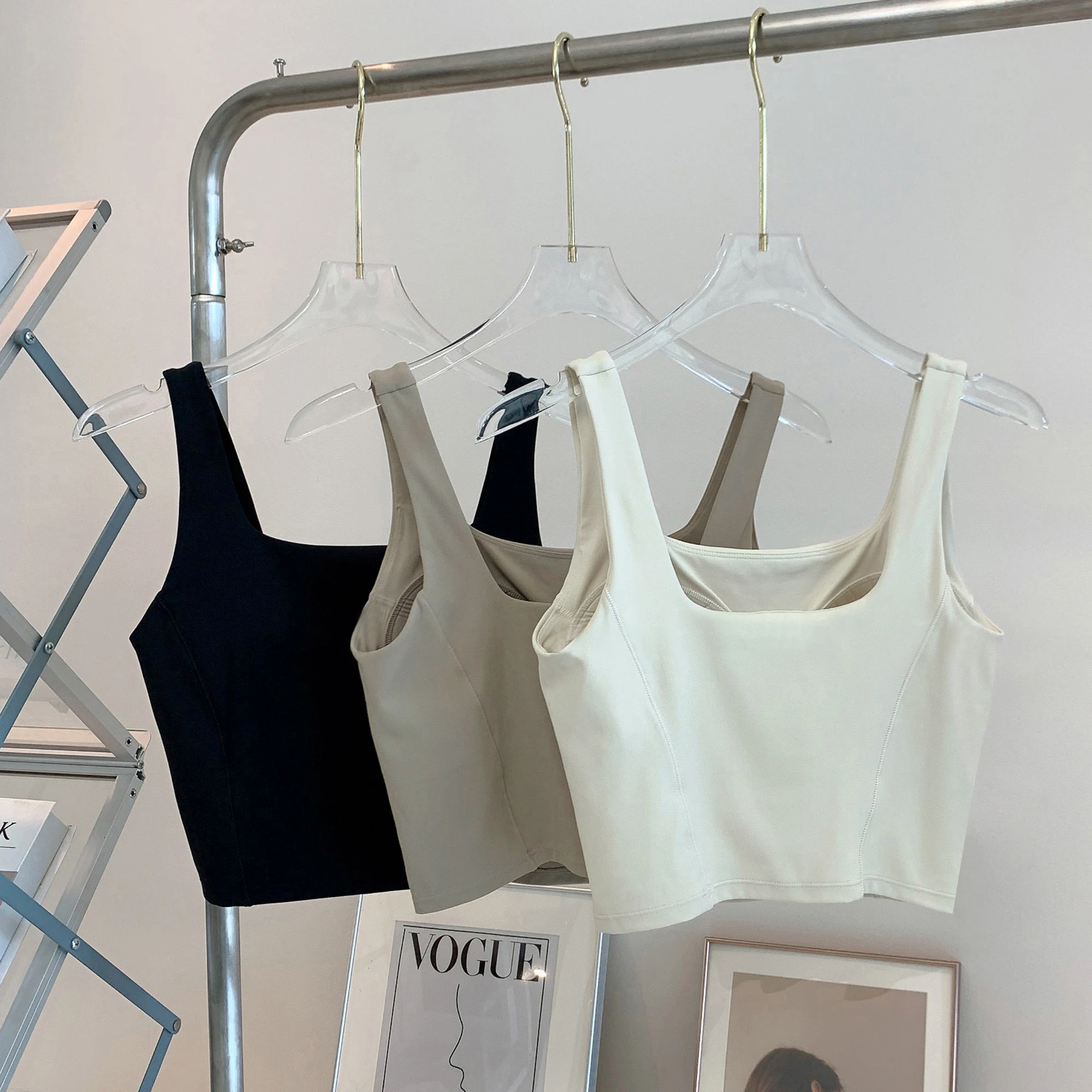 เสื้อชั้นในโยคะผู้หญิงแบบยืดหย - Crop Top Crochet บทวิจารณ์และราคา